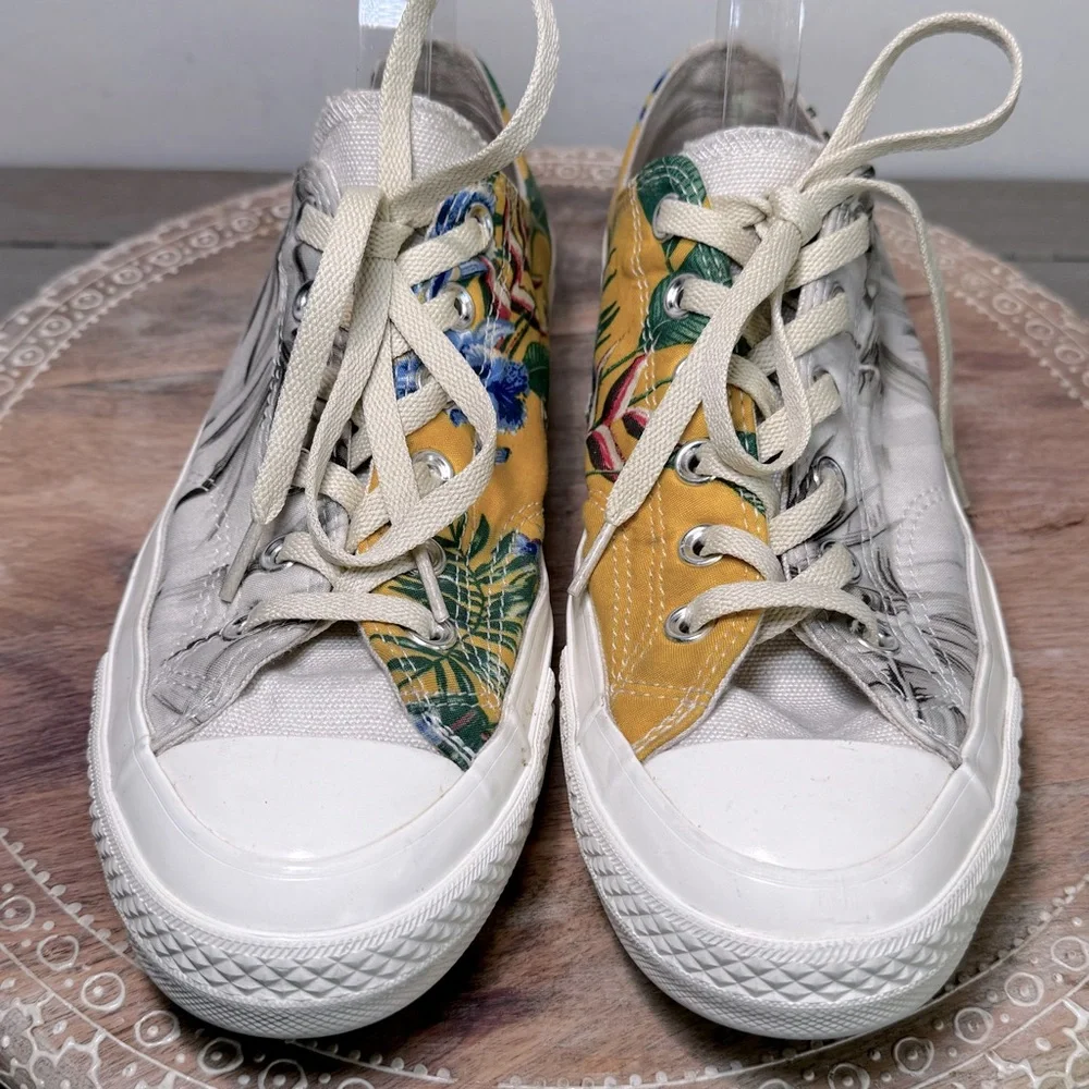 Converse Chuck 70 Renew Low Top Recycled Hawaiian Shirts Two Sided Size 7 M 9W‎ - Picture 3 of 12